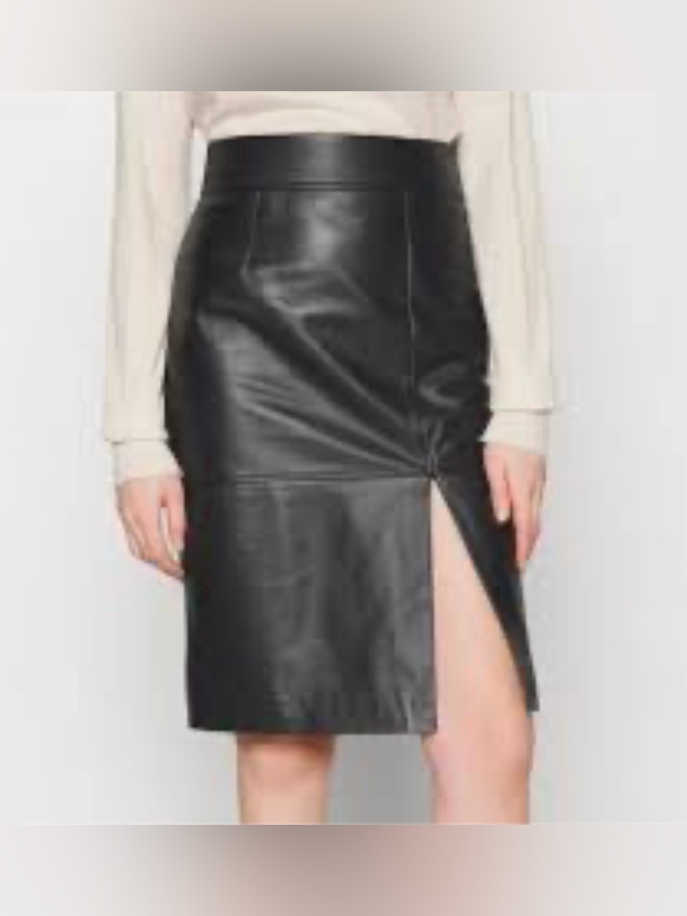 BOSS 'Setora' high-waist leather pencil midi skirt by HUGO BOSS size 4
